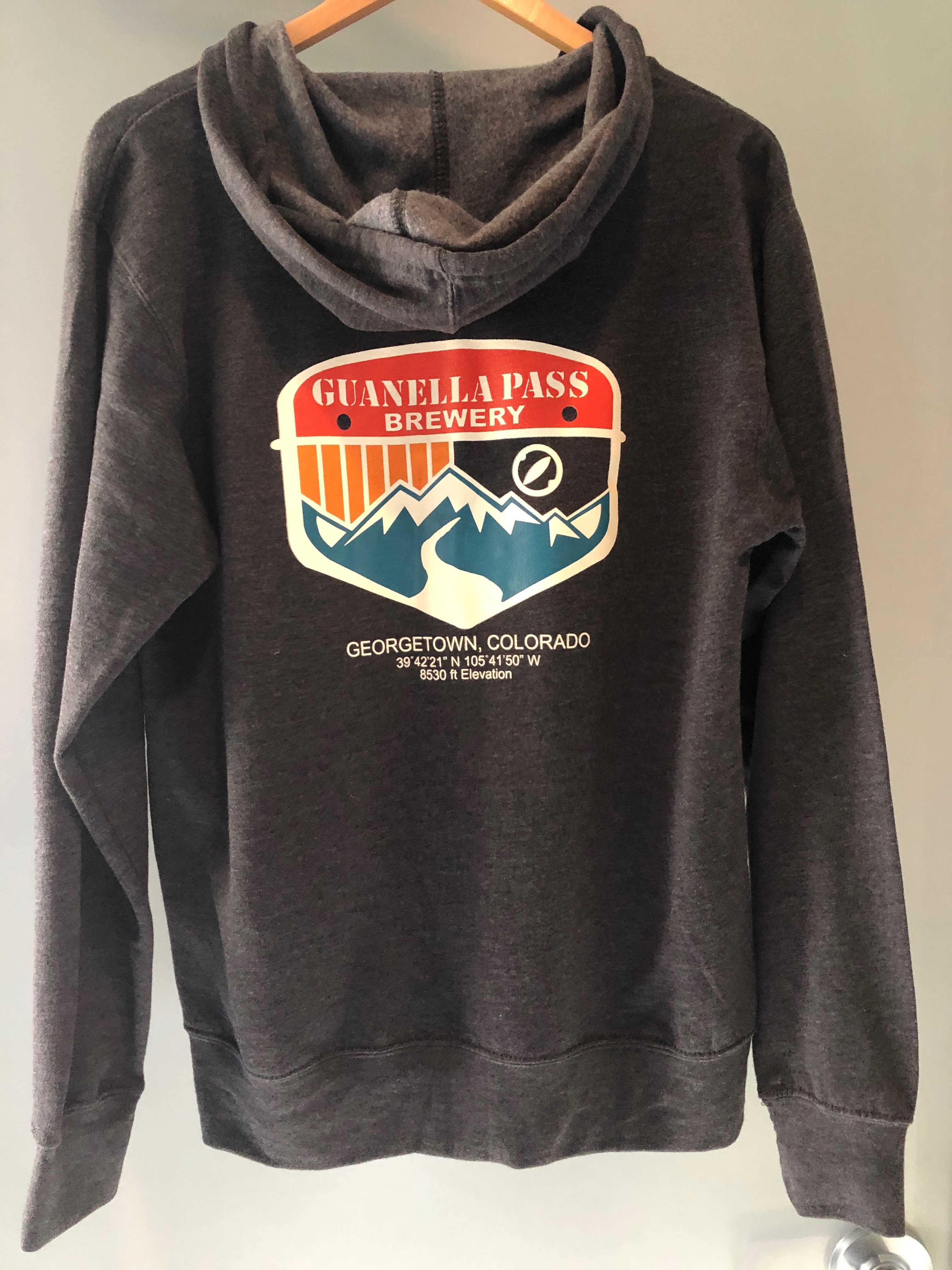 Patched Zip-Up Hoodie | Guanella Pass Brewery